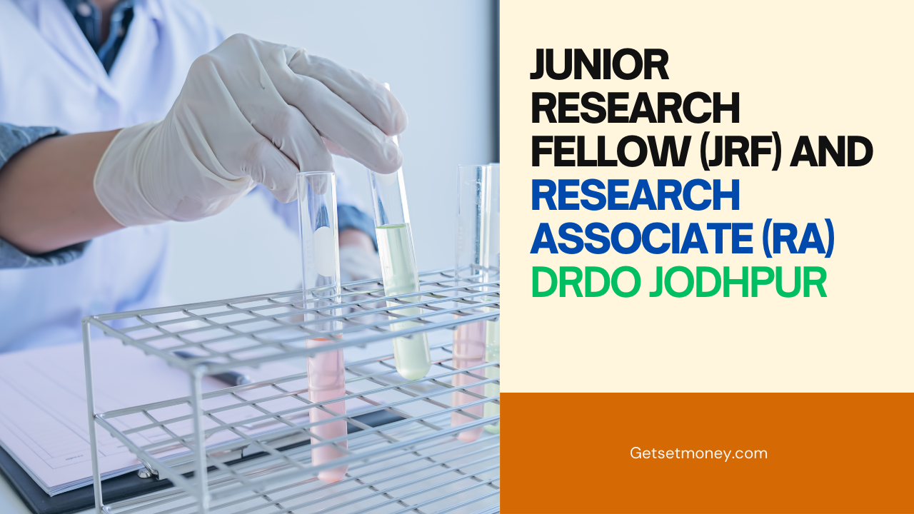 Read more about the article Walk in interview In DRDO, for award of Research Associates (RA) And Junior Research Fellowship (JRF) In DRDO Jodhpur